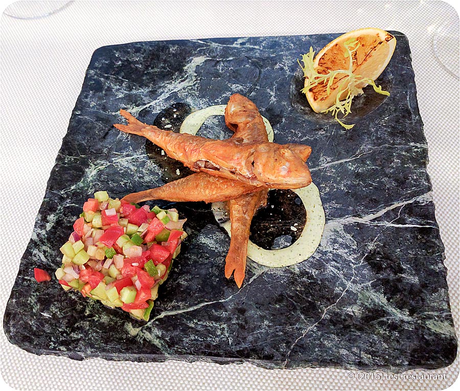 `Черноморская барабулька` в ресторан `Арагви`