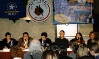 На презентации сборника Мурзилки International, в клубе Метелица 2 апреля 2002 года - фото